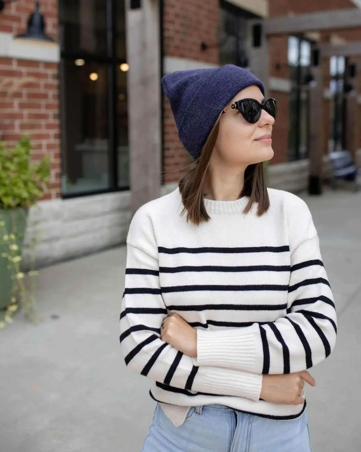 Classic Silent Cuffed Beanie, Denim Blue - Aware House - HAAKWEAR USA -