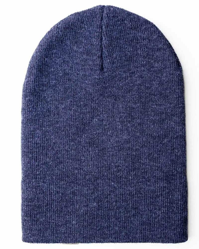 Classic Silent Cuffed Beanie, Denim Blue-zoom-
