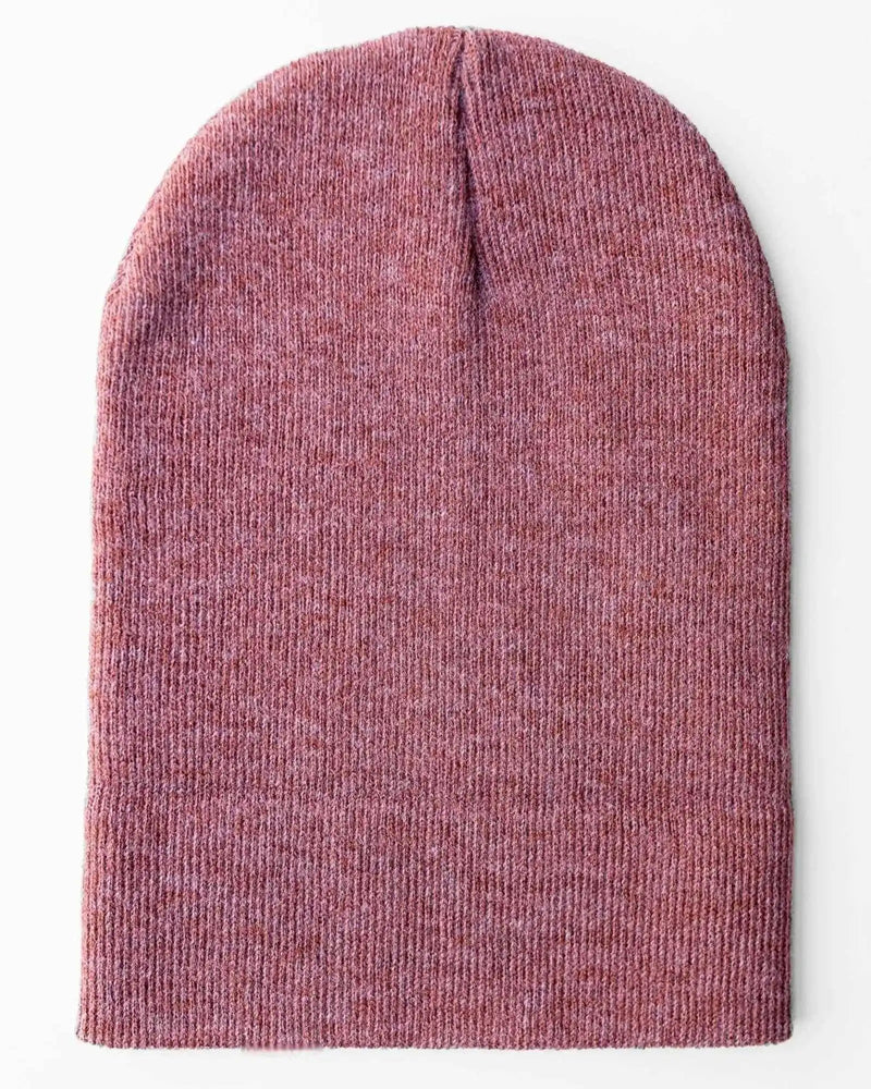 Classic Silent Cuffed Beanie, Rusty Burgundy-zoom-