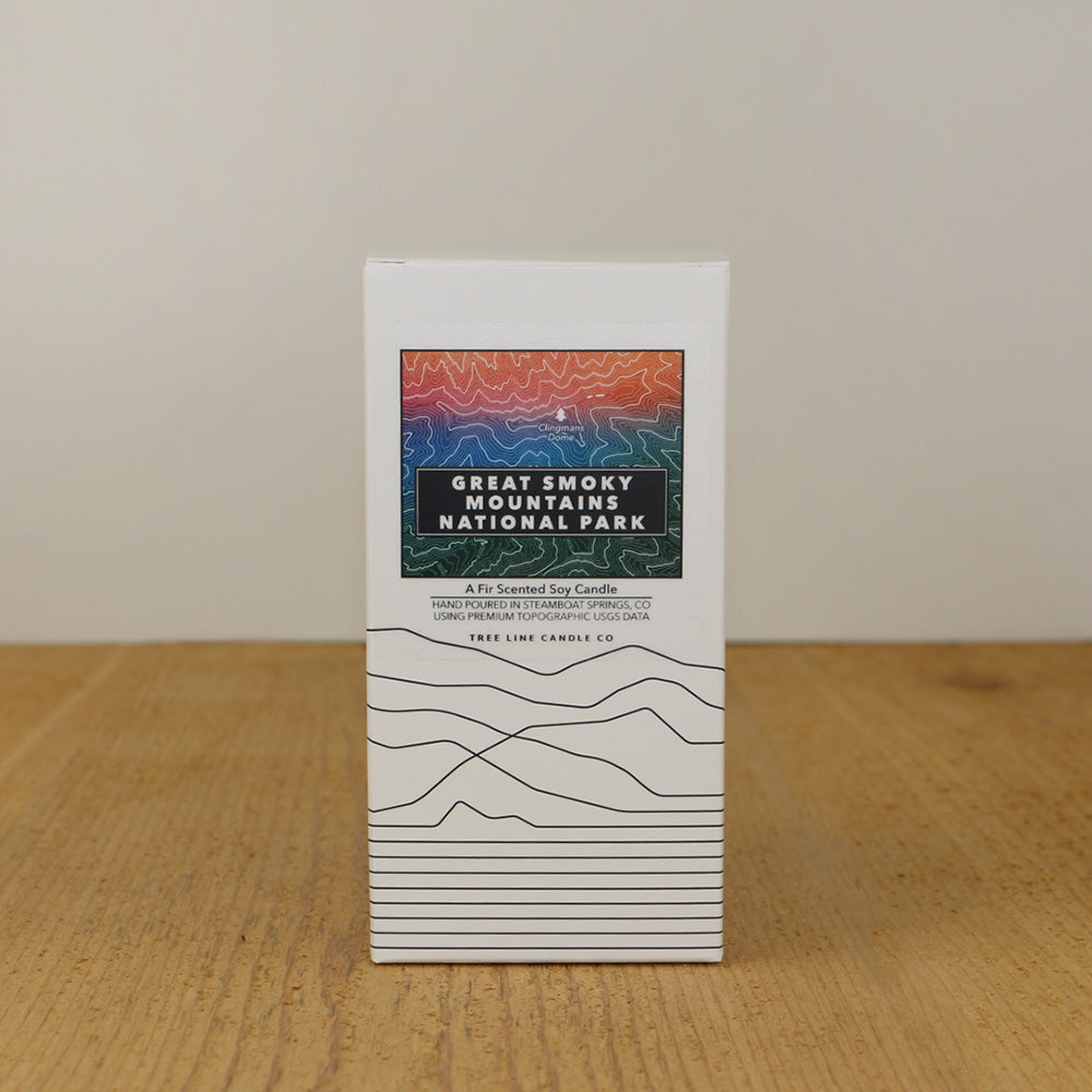 Great Smoky Mountains National Park Candle | 3D Clingmans Dome Soy Candle-3