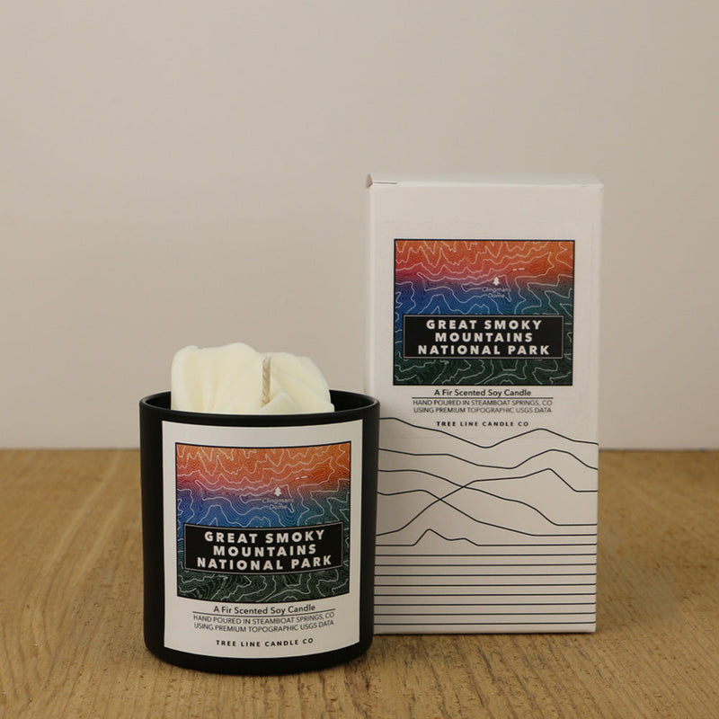 Great Smoky Mountains National Park Candle | 3D Clingmans Dome Soy Candle-zoom-