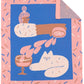 Cocktail Cat Throw Blanket