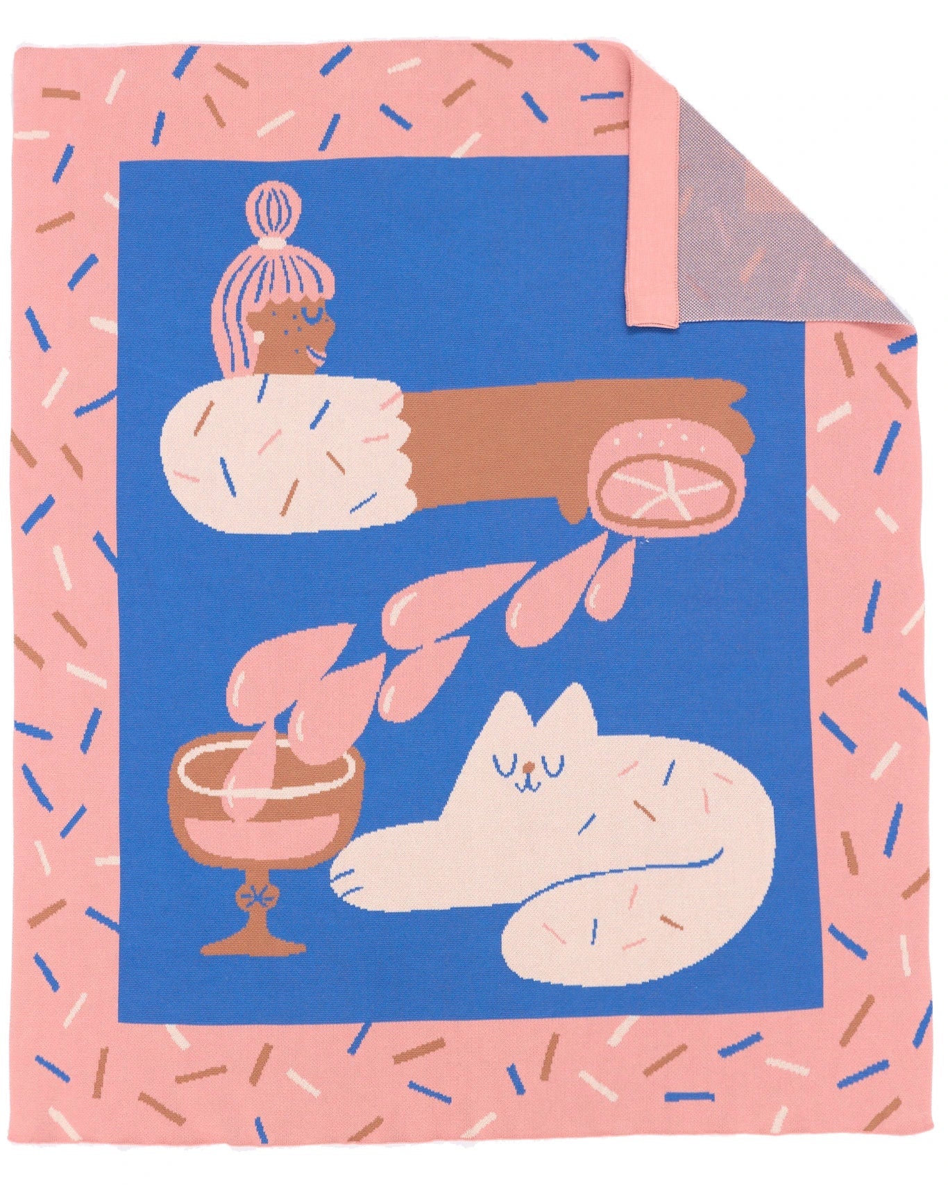 Cocktail Cat Throw Blanket-zoom-4