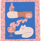 Cocktail Cat Throw Blanket