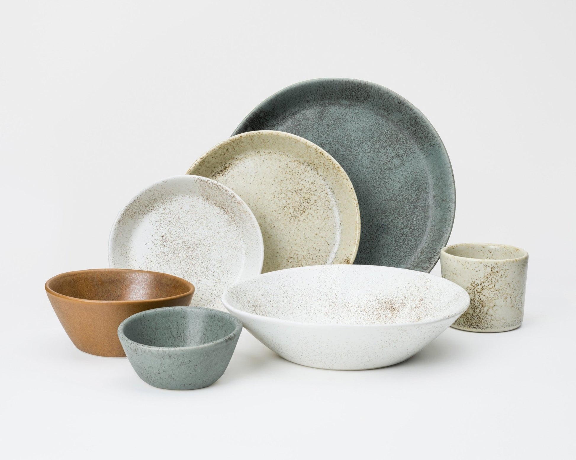 7 Piece Skali Coupe Dinner Setting - Aware House - Haand -