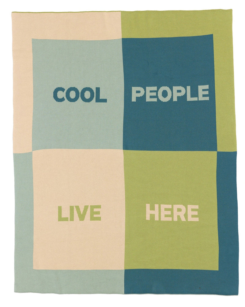 Cool People Live Here Throw Blanket-zoom-
