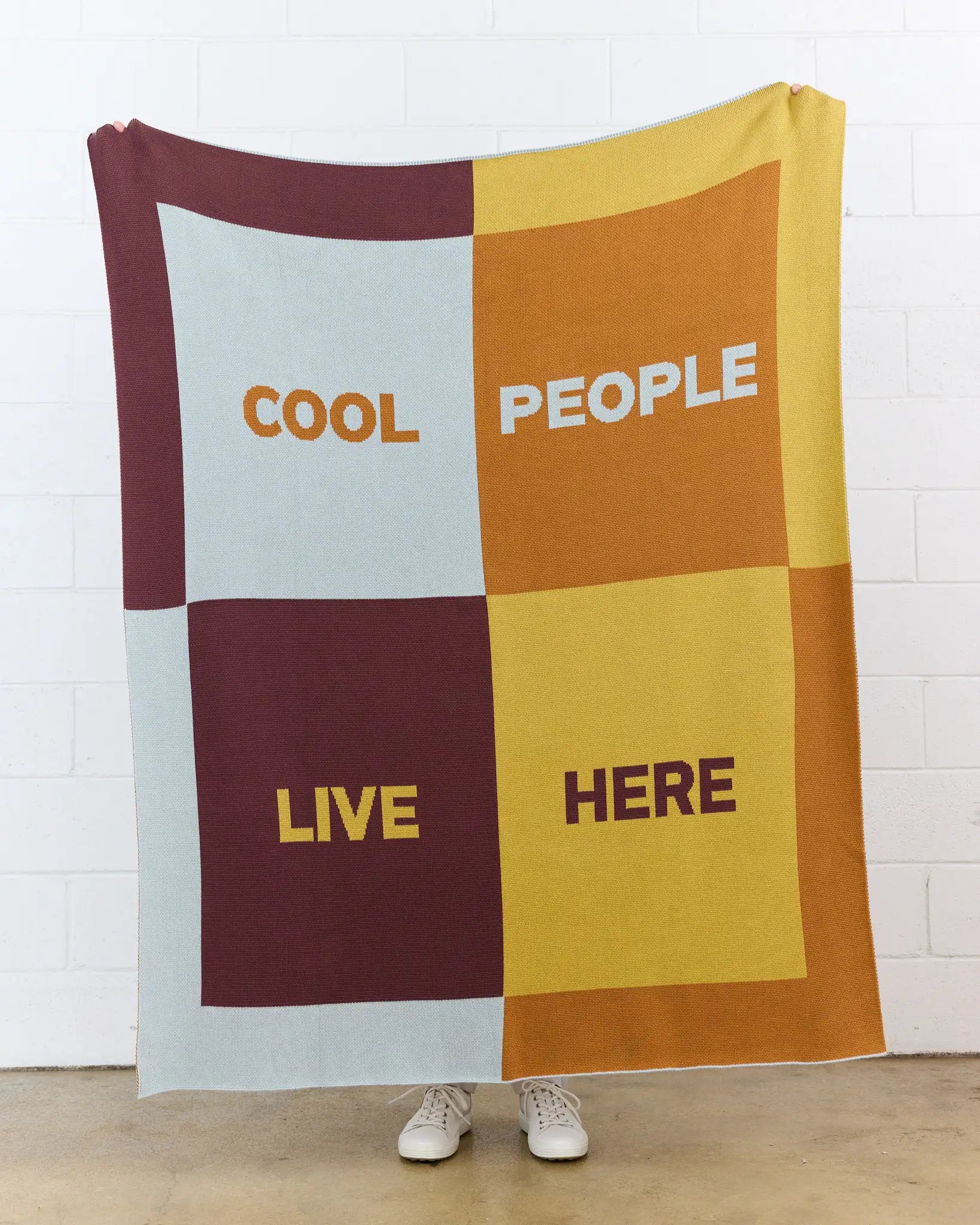Cool People Live Here Throw Blanket-zoom-7