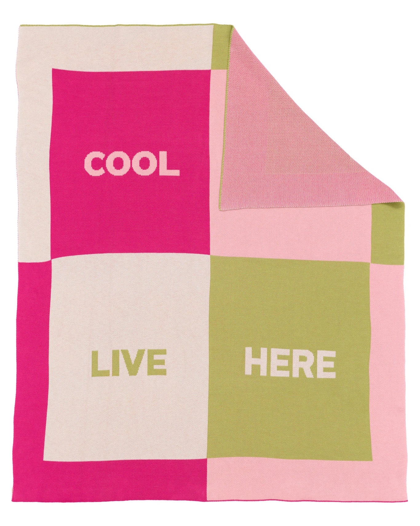 Cool People Live Here Throw Blanket