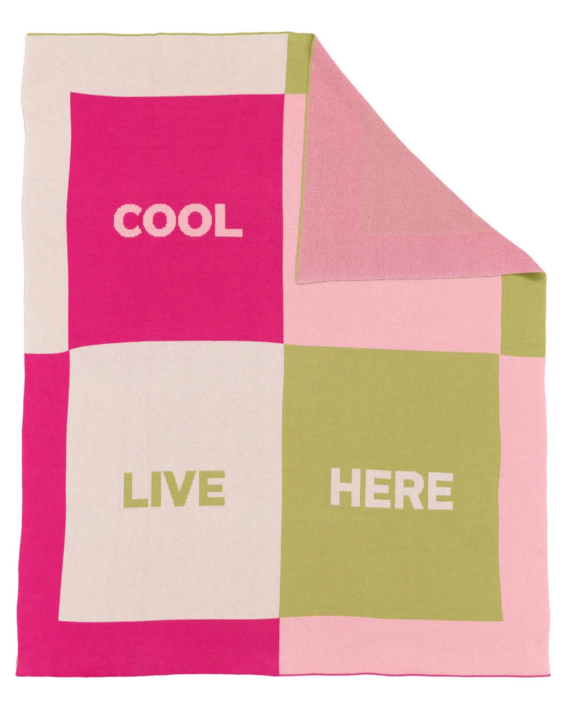 Cool People Live Here Throw Blanket-zoom-