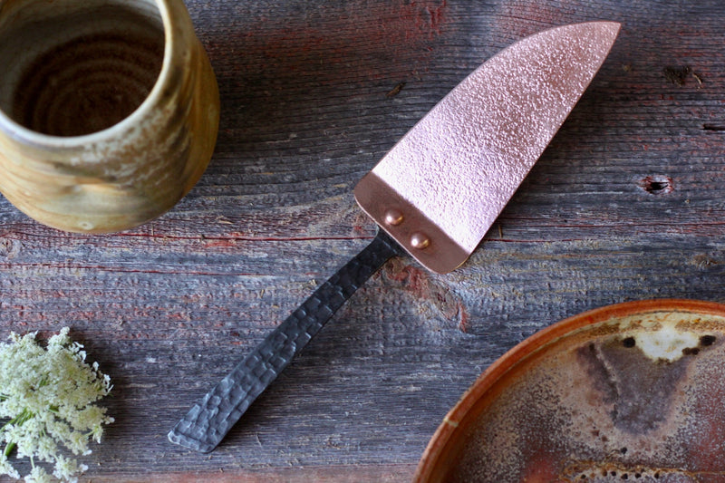 Copper Pie and Cake Server-zoom-