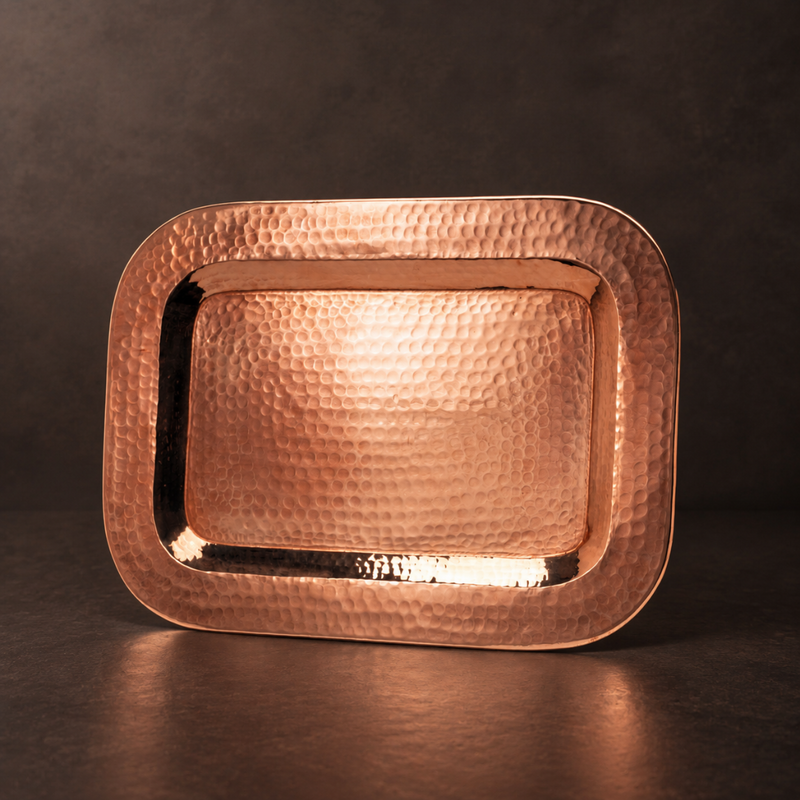 Copper Thessaly Rectangle Platter-zoom-