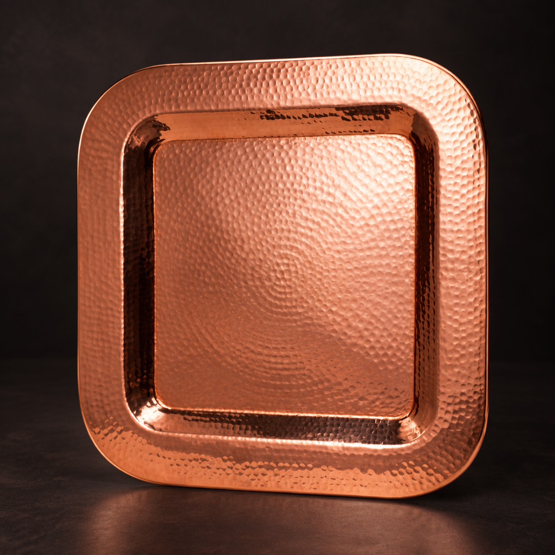 Copper Thessaly Square Platter-1