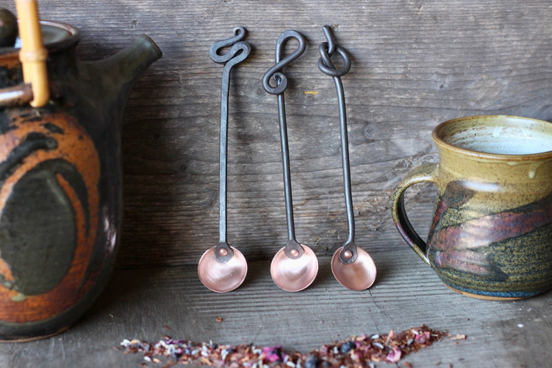 Copper and Steel Teaspoons (1 Tsp)-zoom-