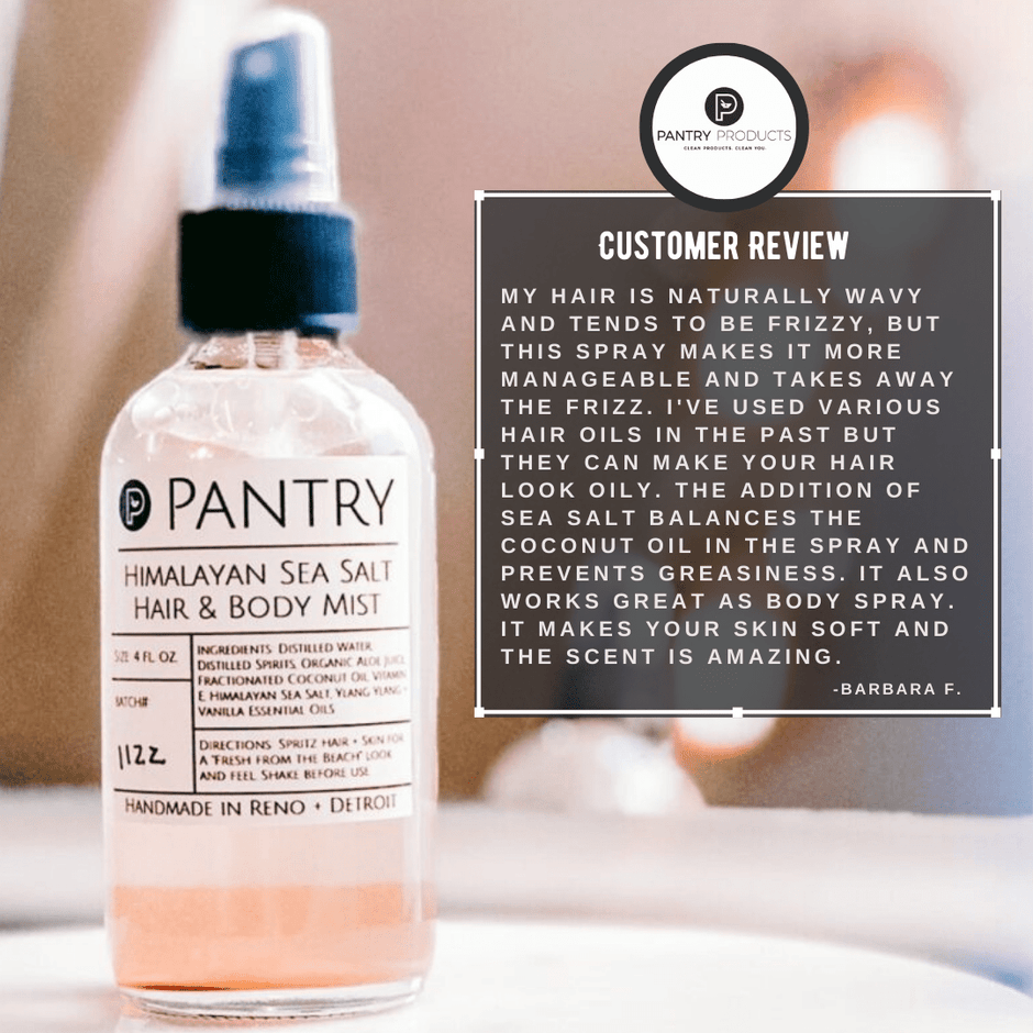 Himalayan Sea Salt Hair + Body Mist | Beach Waves Hair Spray - Aware House - Pantry Products - 