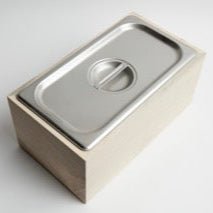Countertop Compost Bin – Noaway© in Magnolia Wood & Stainless Steel - Aware House