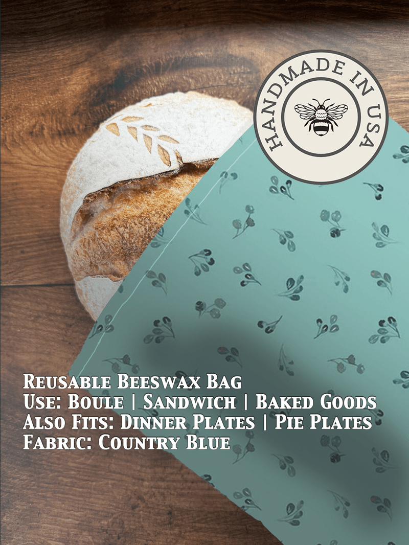 Beeswax Bread Bag | Reusable Cotton Food Storage Bag-zoom-