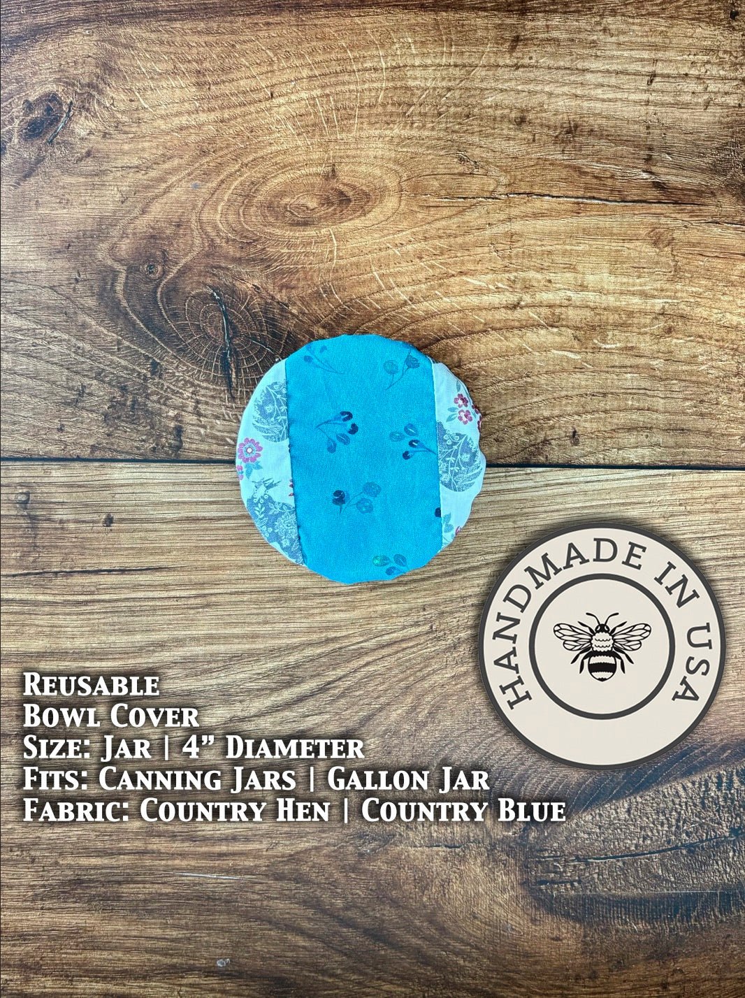 Reusable Cotton Jar & Bowl Covers | Eco-Friendly Kitchen Covers - Aware House - Five Oaks Farm -