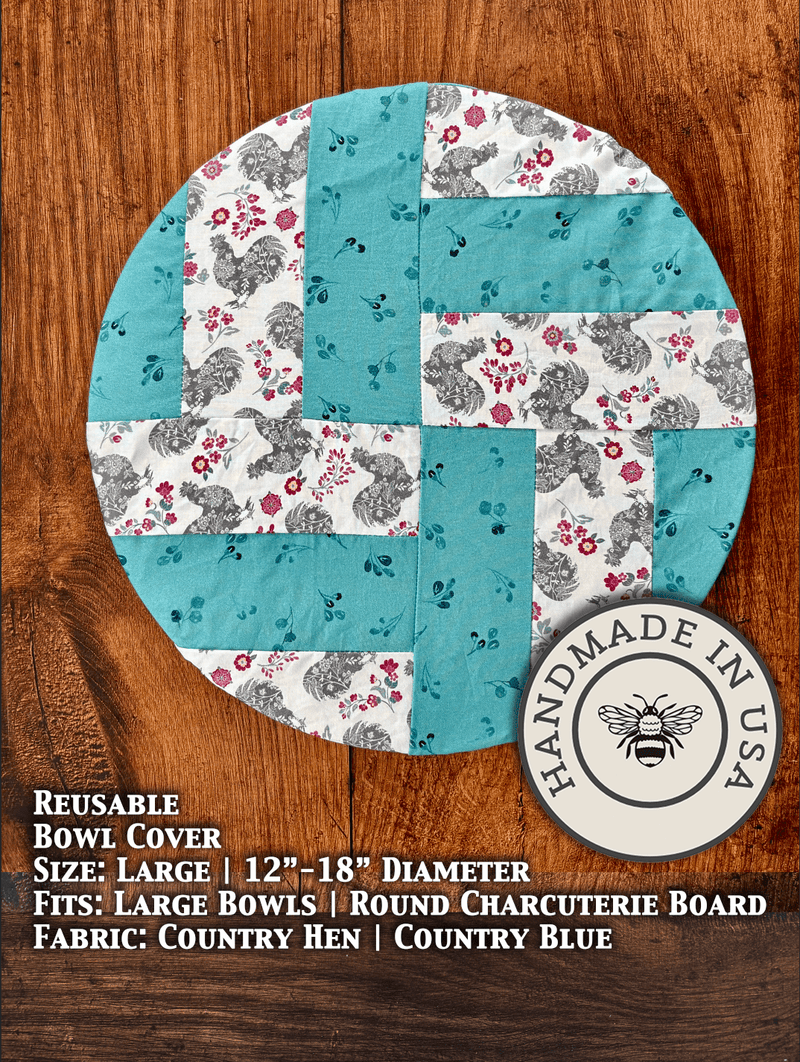 Large Reusable Cotton Bowl Cover | Eco-Friendly Kitchen Cover-zoom-
