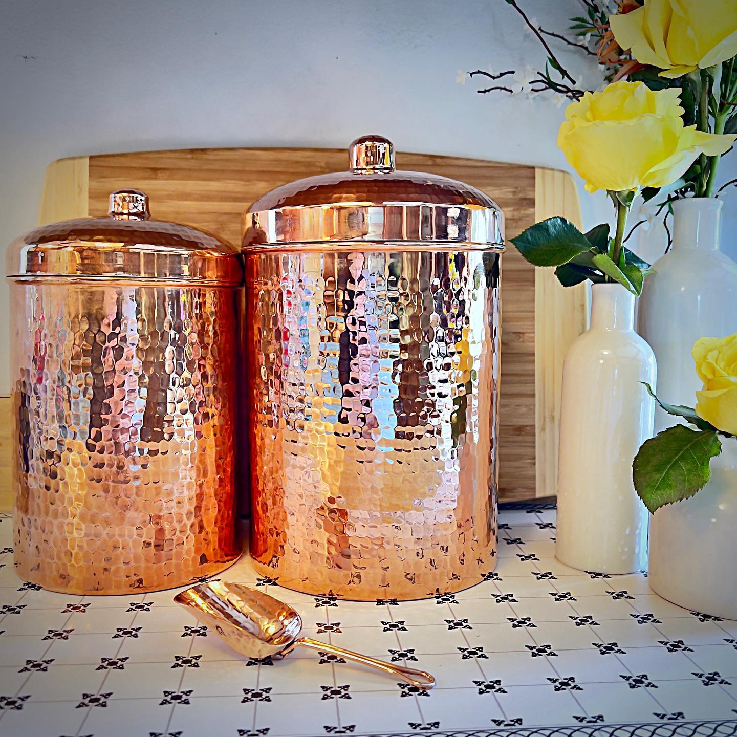 Copper Kitchen Canisters | Individual Sizes