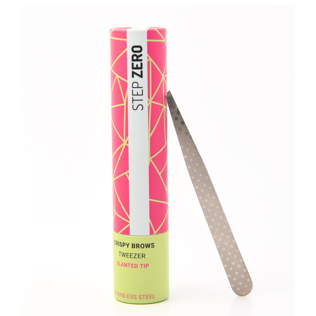 Crispy Brows Slanted Tweezer | Steel Pattern Variety-zoom-4