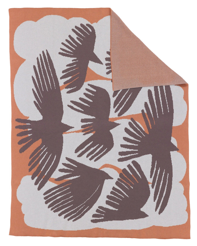 Crows Throw Blanket-zoom-