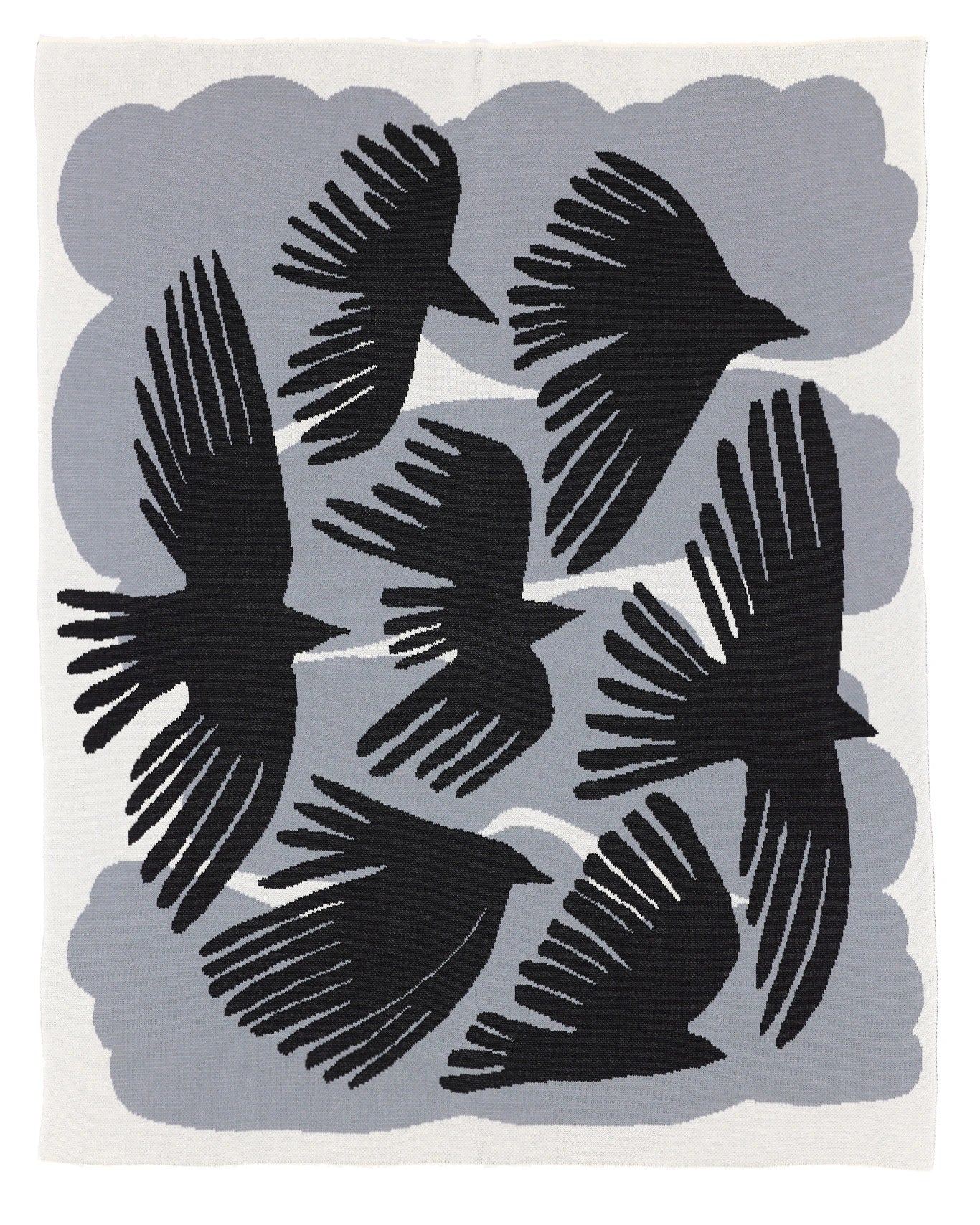 Crows Throw Blanket-zoom-2