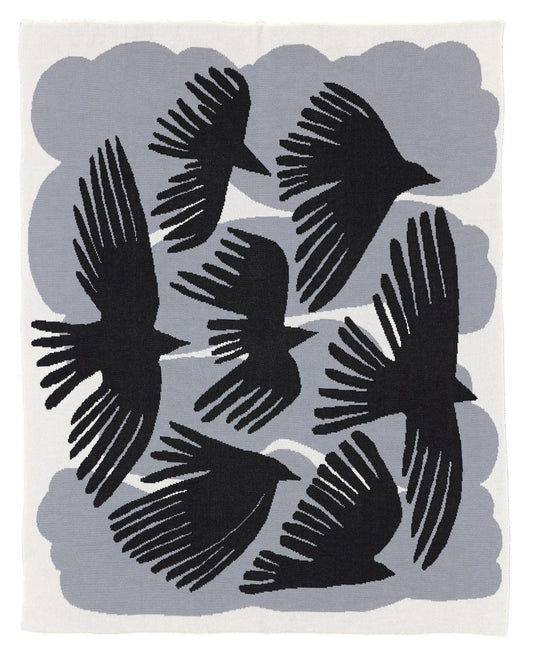 Crows Throw Blanket
