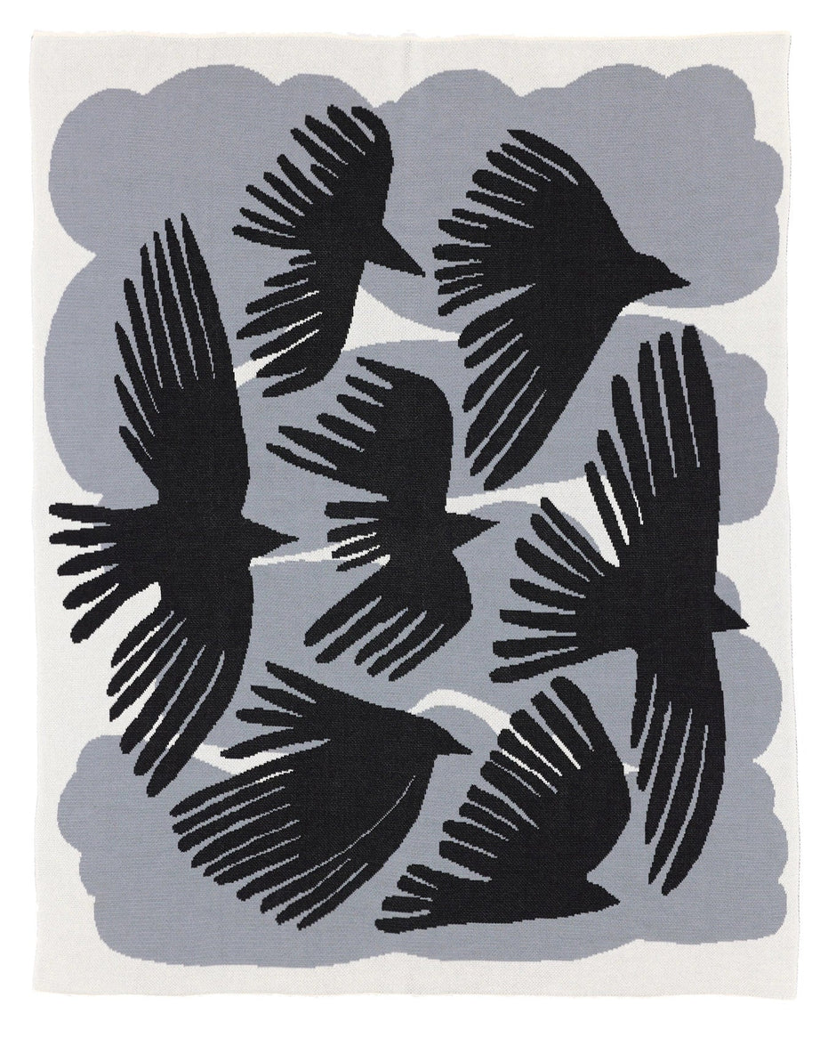 Crows Throw Blanket
