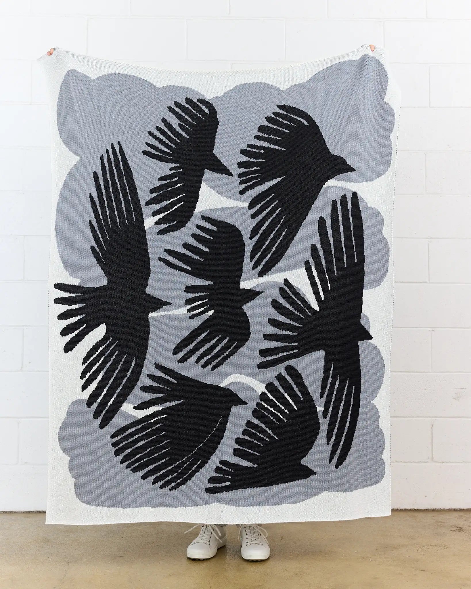Crows Throw Blanket-zoom-6