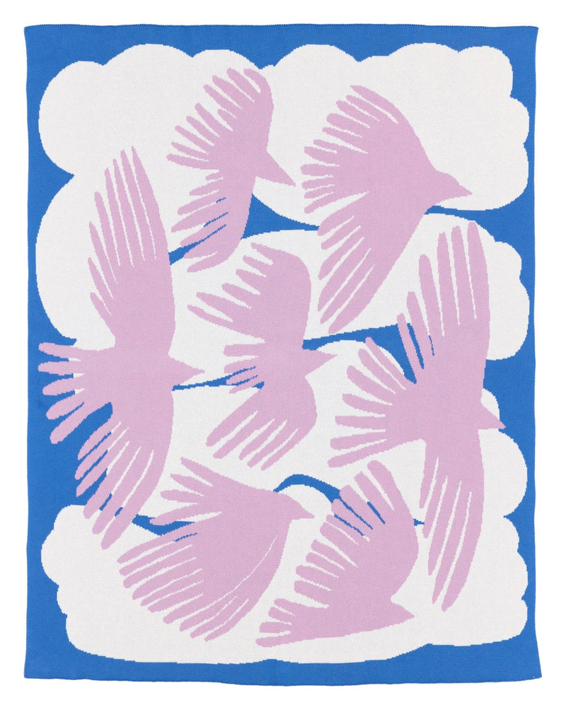 Crows Throw Blanket-zoom-