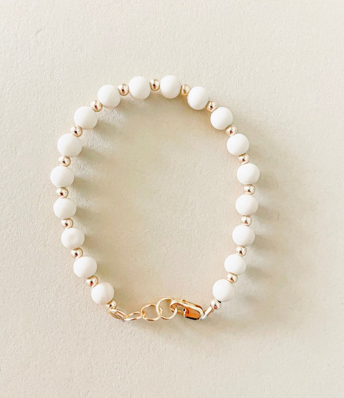 Tan & Gold Layer Bracelet | 14K Gold Filled-4