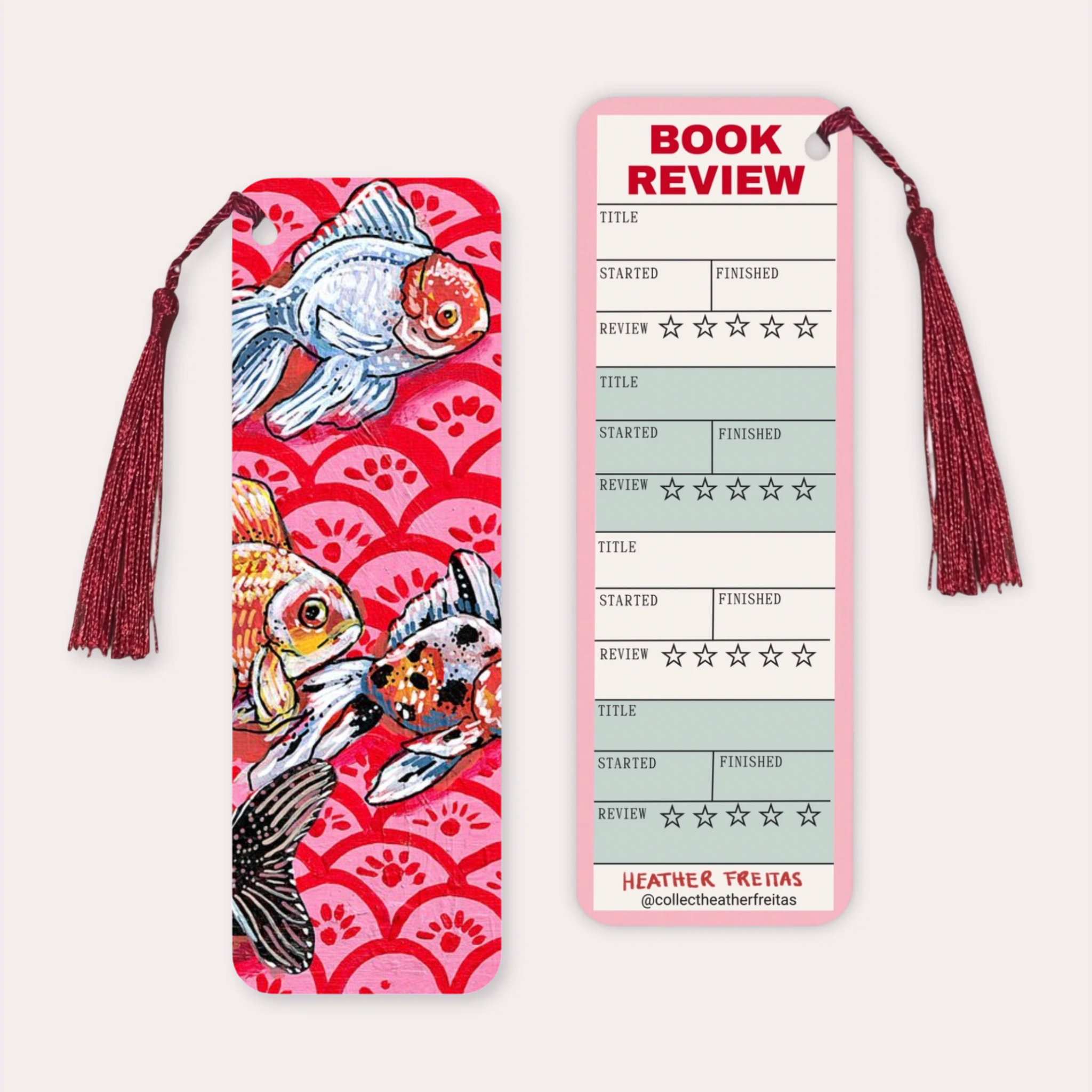 Bubbles & Blooms Soft Touch Premium Bookmark-zoom-1