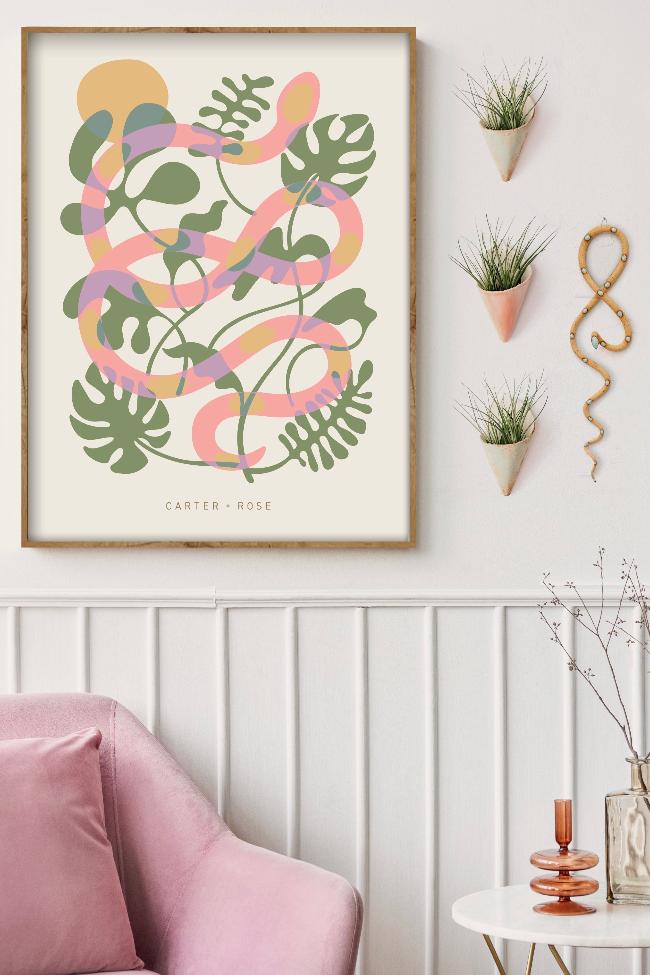 Flora + Snake Art Print-2