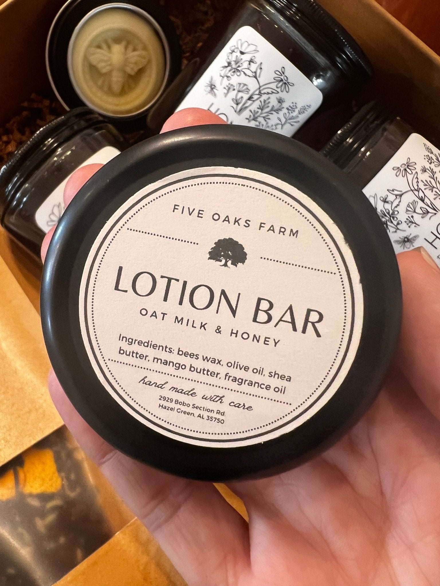 Lotion Bar | Solid Moisturizing Bar for Hydrated, Nourished Skin - Aware House - Five Oaks Farm - 