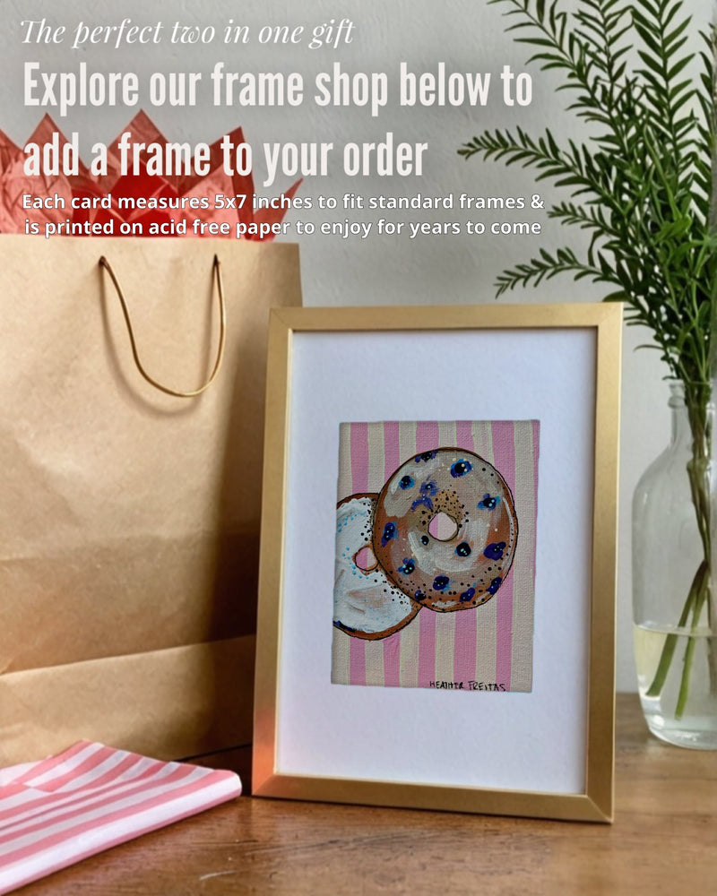 Bagel Greeting Card Fine Art Print-zoom-