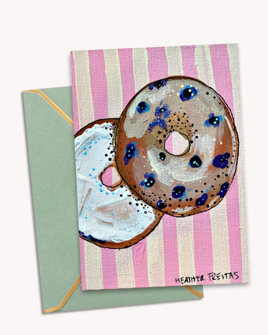 Bagel Greeting Card Fine Art Print