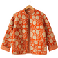 The Charlotte Jacket in Orange Floral