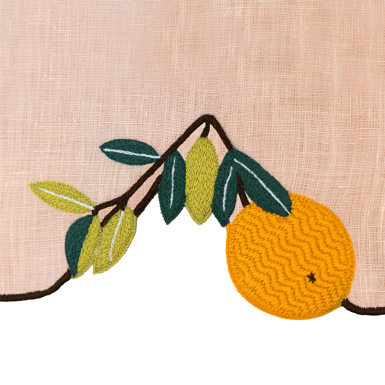 Hand Embroidered Farm To Table Placemats | Set of 4-3