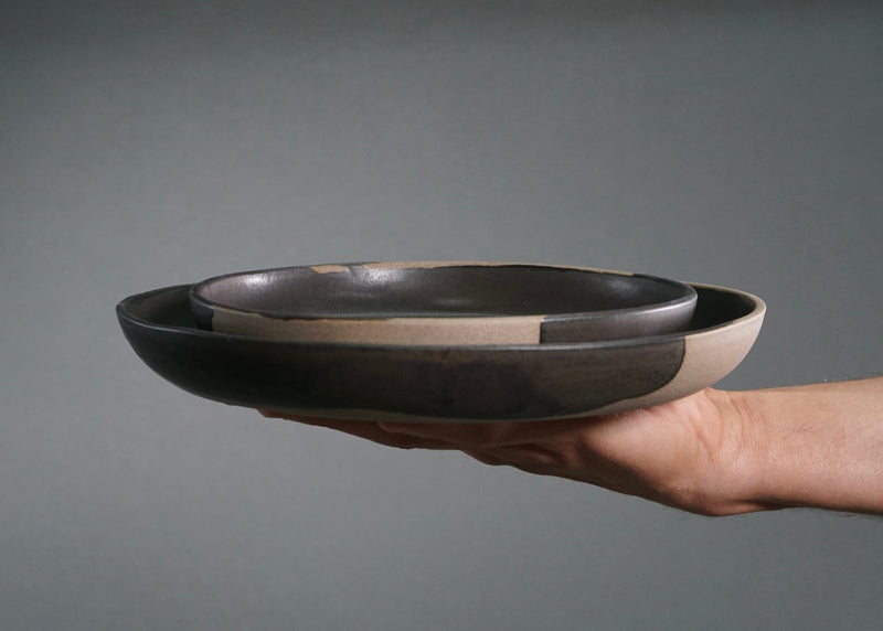 The Dinnerware Set – Gray/Black-zoom-