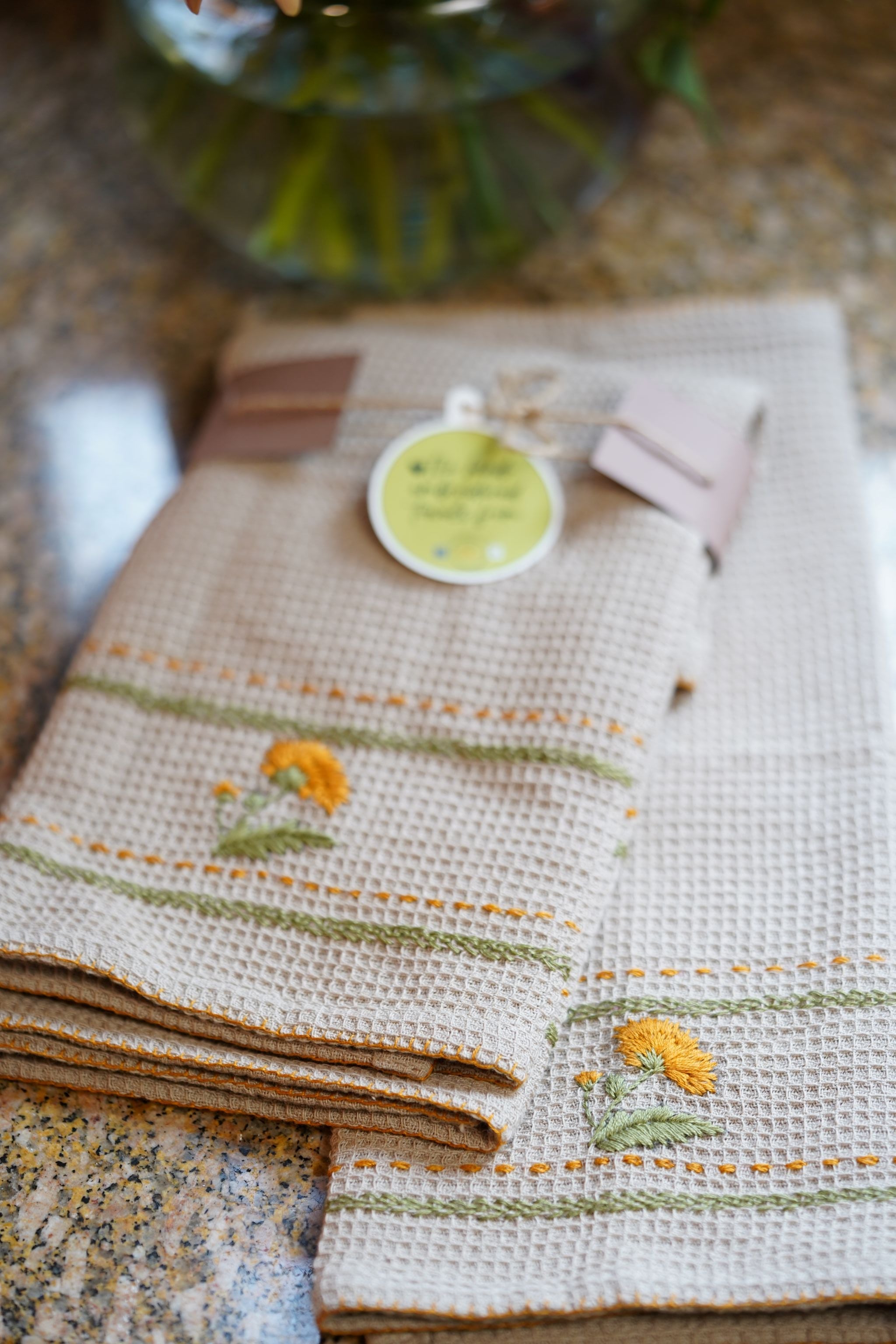 Garden Stories Embroidered Kitchen Towels | Set of Two-zoom-3