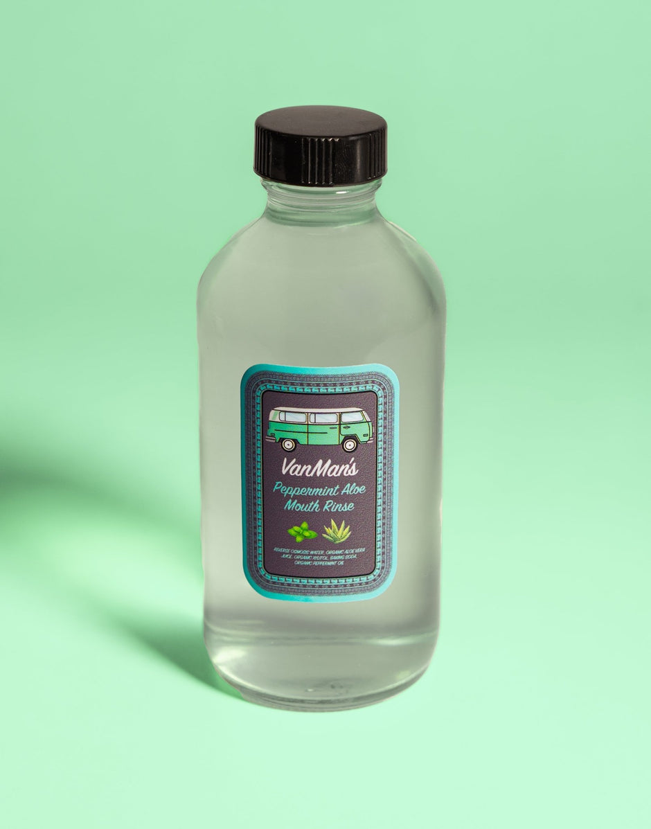 VanMan’s Peppermint Aloe Mouth Rinse - Aware House - The VanMan Company -