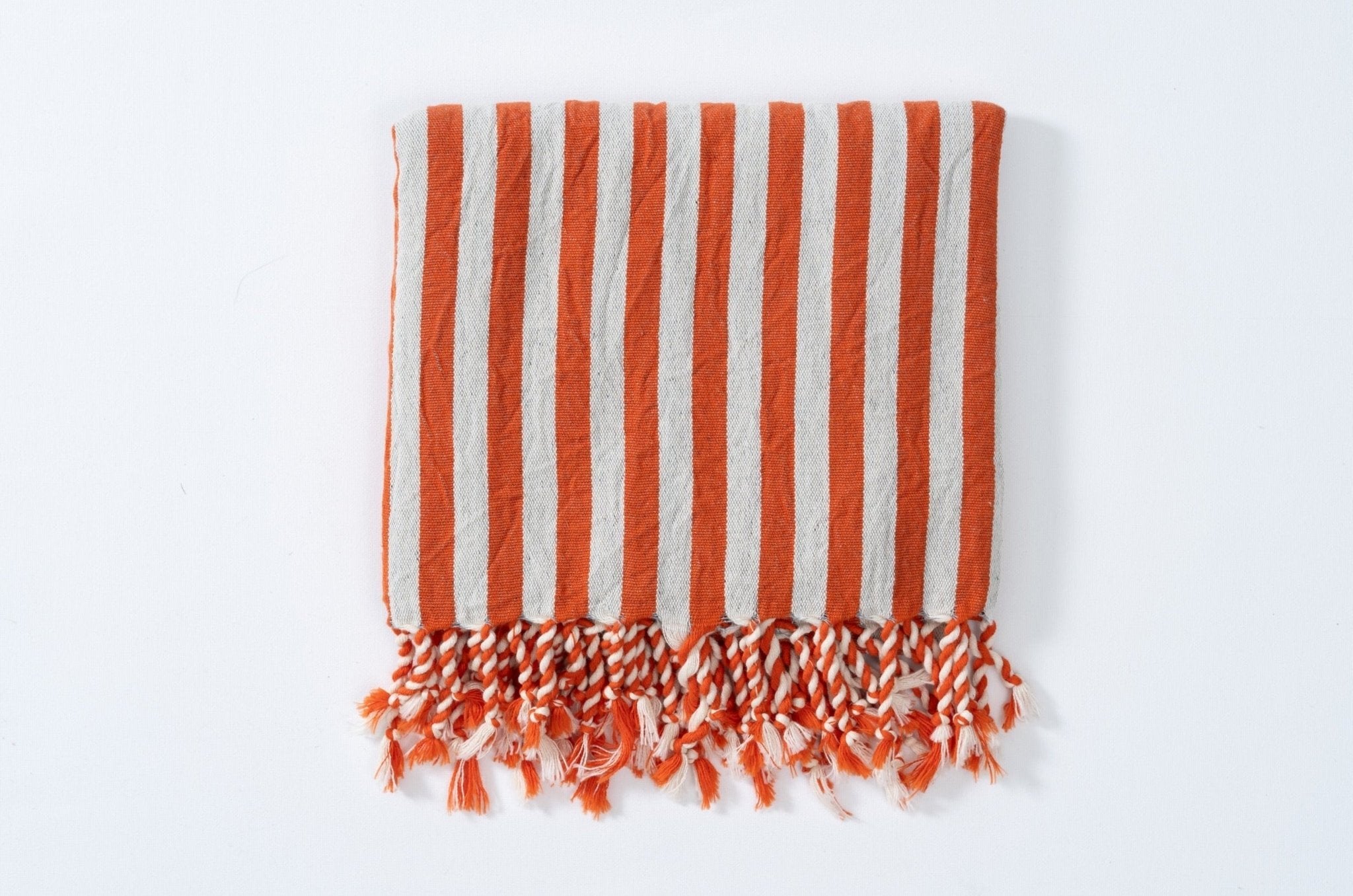 Girit Burgundy Cotton Linen Towel - Aware House