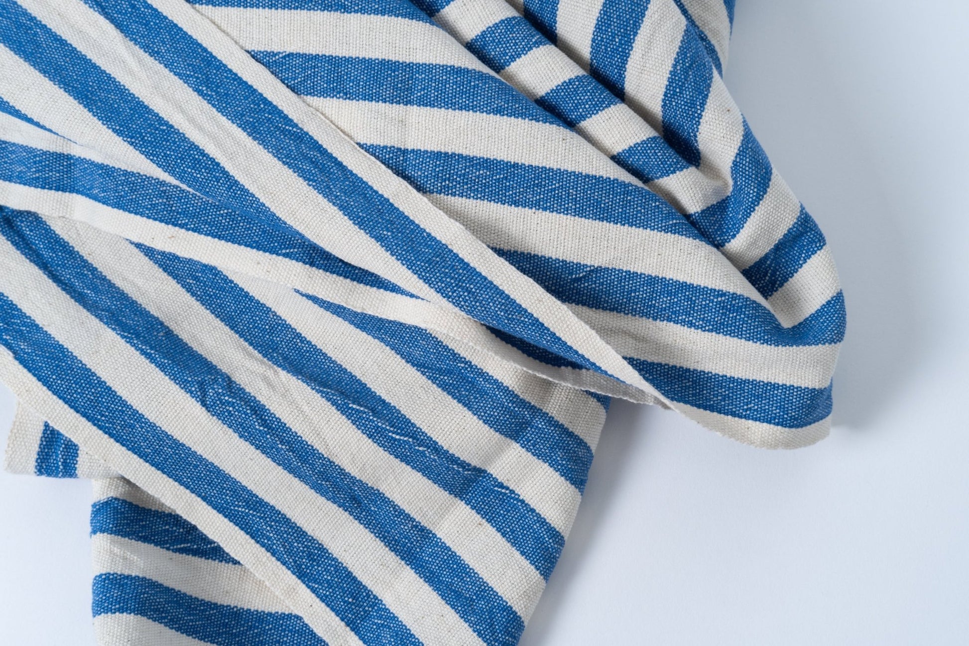 Girit Dark Blue Cotton Linen Towel - Aware House