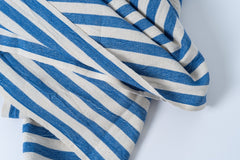 Girit Dark Blue Cotton Linen Towel - Aware House