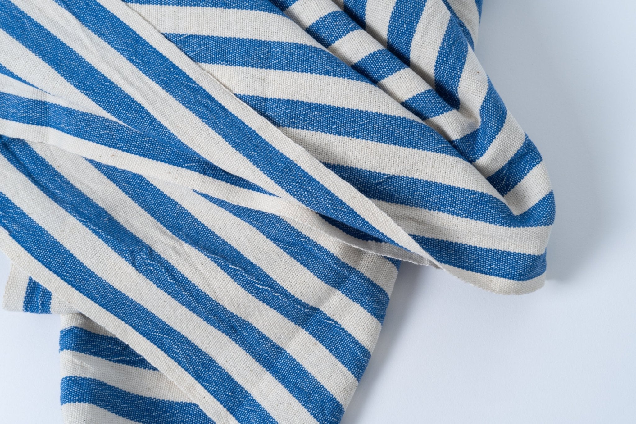 Girit Dark Blue Cotton Linen Towel - Aware House