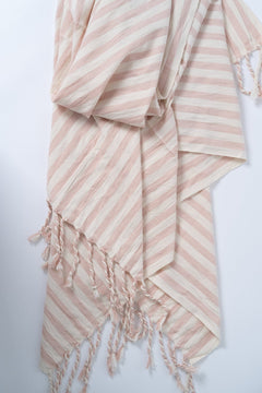 Girit Salmon Cotton Linen Towel - Aware House - Eastern Woven - 