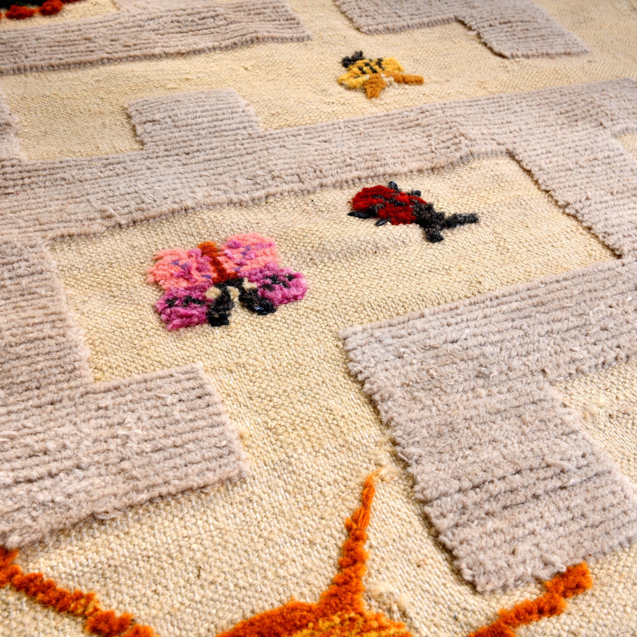 Labyrinth Kids Rug | Handmade Wool Rug for Nursery, Playrooms & Children’s Rooms - Aware House