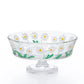 Daisy Footed Retro Serving Bowl