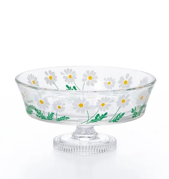 Daisy Footed Retro Serving Bowl