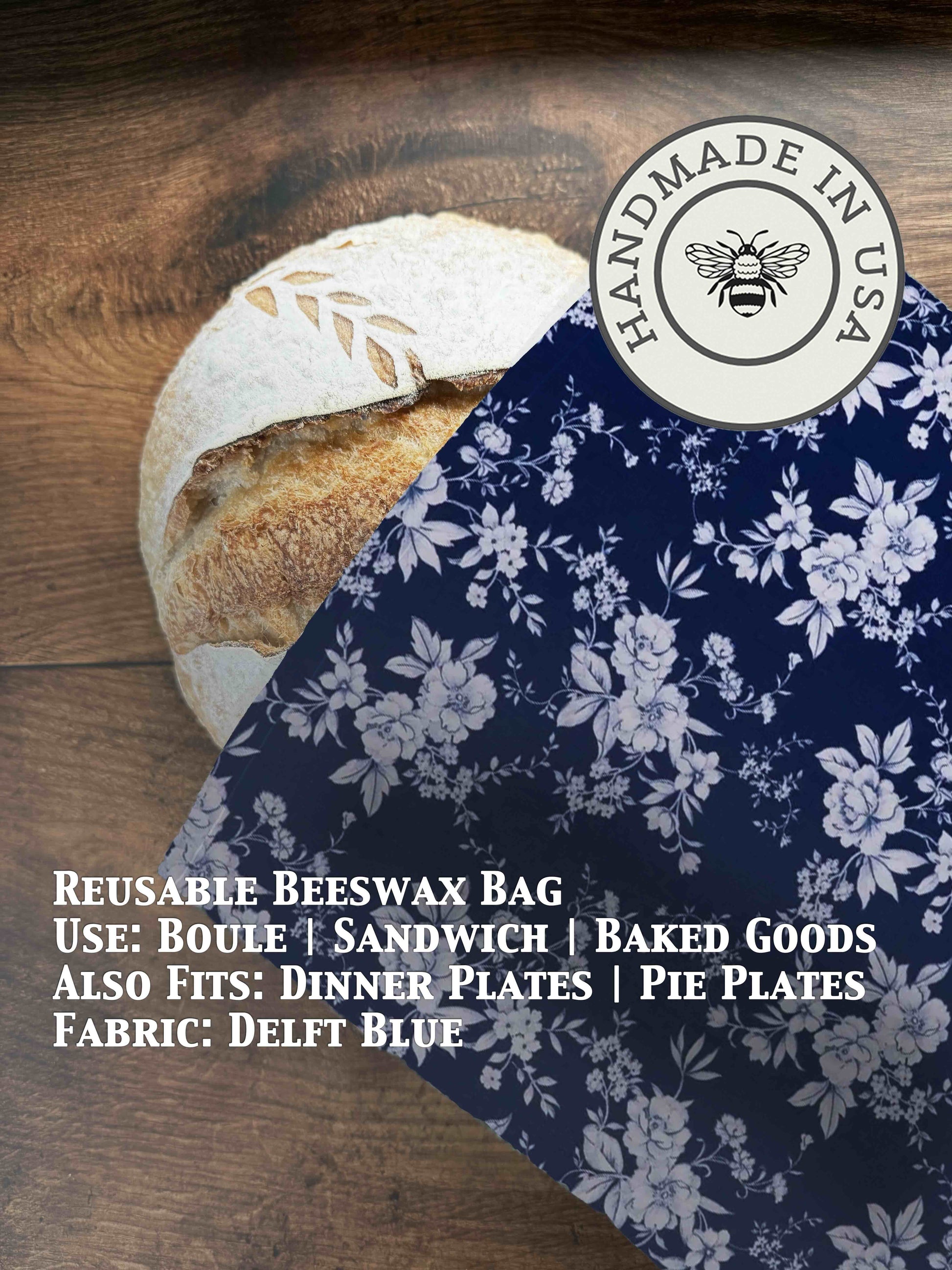 Beeswax Bread Bag | Reusable Cotton Food Storage Bag-25